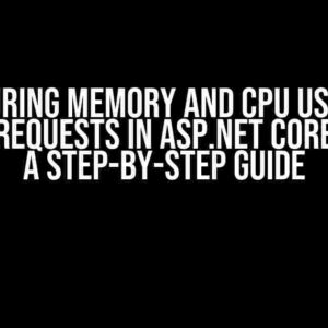 Measuring Memory and CPU Usage of Specific Requests in ASP.NET Core Web API: A Step-by-Step Guide