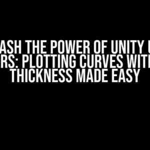 Unleash the Power of Unity Unlit Shaders: Plotting Curves with Even Thickness Made Easy