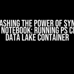 Unleashing the Power of Synapse Python Notebook: Running PS Cmd with Data Lake Container